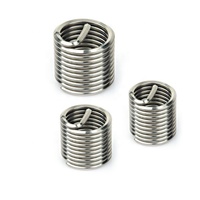 304 Stainless Steel Wire Thread Insert Thread Protector Inch Thread Protection Sleeve Fully Threaded Plain Finish 10mm Diameter