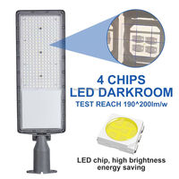 Lampadaire LED étanche IP66 haute luminosité SMD3030 aluminium moulé sous pression 50W 100W 150W 200W éclairage routier extérieur lampe LED