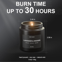 Ensemble de bougies parfumées en cire de soja noire de luxe pour la maison, pour soulager le stress et favoriser le sommeil, cadeaux d'anniversaire