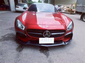 Para Benz AMG <span class=keywords><strong>G</strong></span> GS <span class=keywords><strong>R</strong></span> Style Kit de carrocería de borde de parachoques delantero de fibra de carbono - Product Image 6