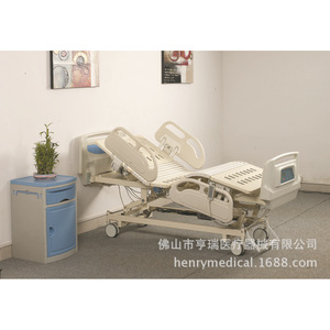 เตียงไฟฟ้าสำหรับโรงพยาบาล Hengrui รุ่น HR-851 ABS เตียง ICU ห้าฟังก์ชั่น สำหรับใช้ในโรงพยาบาล - Product Image 2