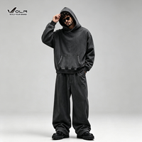 Sudadera con Capucha Unisex de Terciopelo Lavado a la Nieve 355G, Teñida en Prenda, Hombro Caído Holgado, Soporte para Impresión Digital y Bordado Personalizado