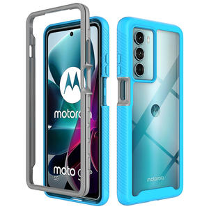 Funda completa transparente para teléfono móvil, carcasa trasera dura para <span class=keywords><strong>motorola</strong></span> one fusion plus g stylus 5g edge 20 pro, 360 - Product Image 5
