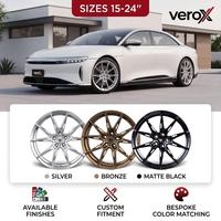 Rines Monobloque Cóncavos Profundos de 18-24 Pulgadas, Forjados a Medida, 5x112 5x114.3 5x120 para BMW, Mercedes, Audi, Tesla, Estilo HR-E BBS