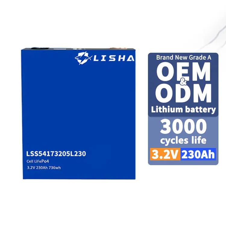 للبيع بالجملة من مصنع Lisha جهاز طاقة شمسية بجهد 230 أمبير/ساعة 150 أمبير/ساعة 105 أمبير/ساعة 102 أمبير/ساعة 52 أمبير/ساعة بطارية ليثيوم أيون خلايا منشورية