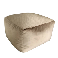 Tabouret pouf carré en molleton hollandais doux ottaman rempli de haricots Fauteuil pouf personnalisé en gros Siège pouf multifonctionnel en EPS
