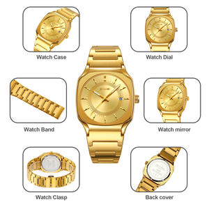 Reloj de Negocios de Cuarzo de Lujo para Hombre, 3ATM Resistente al Agua, Luminoso, de Acero Inoxidable, Diseño Simple con Moneda, Esfera Texturizada de Alta Calidad - Product Image 2