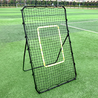 Filet de rebond pour l'entraînement au football - Cadre en acier réglable et portable, durable et écologique pour l'entraînement au football en extérieur