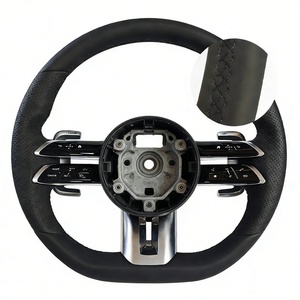 Volante de Cuero Personalizado de Fábrica para <span class=keywords><strong>Mercedes</strong></span> <span class=keywords><strong>Benz</strong></span> ML350 CLK500 C300 C350 <span class=keywords><strong>4matic</strong></span> R171 R230 E43 E53 E55 - Product Image 2