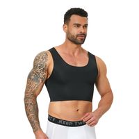 Débardeur gainant sans couture en maille respirante pour hommes, idéal pour les personnes transgenres FTM, pour dissimuler la gynécomastie