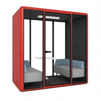 Cabine de repos insonorisée pour bureau, cabine de sieste avec ventilation, lumière LED, cadre en aluminium, cabine de repos silencieuse pour bureau, hôtel