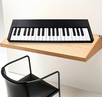 Teclado Electrónico MIDI BD-379 de 37 Teclas, Directo de Fábrica, Elegante, Portátil, Mini, de Plástico Negro, para Creación Musical, para Principiantes