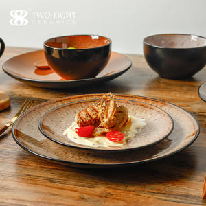 Ensemble de vaisselle en céramique de luxe turque kit d'assiette et de tasse marocaine au design moderne avec bols stockés sûrs pour le congélateur - Product Image 3