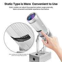 Lampe en alliage d'aluminium étanche IP65 personnalisée Projecteur de logo statique avec projecteur de logo Gobo Source de lumière LED pour la publicité