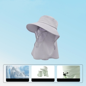 Chapeau de camping en coton léger à design personnalisé, protection solaire, mode estivale, séchage rapide, respirant, imperméable, à large bord, type bob - Product Image 4
