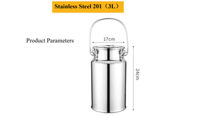 Jarra Pequeña de Acero Inoxidable para Leche y Aceite con Asa Gruesa, Diseño Ecológico con Tapa de Hebilla - Product Image 4