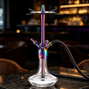 Moderna Cachimba Grande de Acero Inoxidable, Marca Original Chicha con Acabado Espejo - Product Image 6