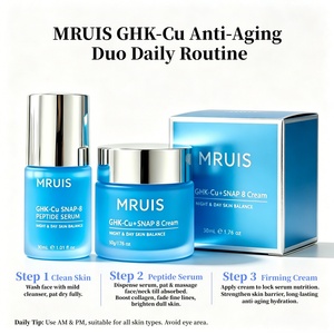 Groothandel OEM Private Label GHK-Cu SNAP-8 Dubbele Overlay Peptide <span class=keywords><strong>Serum</strong></span> Crème HA Anti-rimpel Verstevigende Koreaanse Anti-verouderingsverzorging - Product Image 5