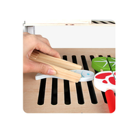 EDULAND OEM ODM Ensemble de barbecue en bois Montessori, fiable et abordable, jouet de simulation de cuisine pour enfants