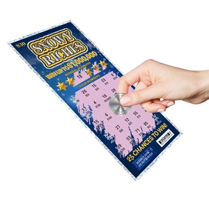 Échantillon rapide, conception gratuite, cartes de loterie à impression numérique double face avec données de sécurité - Product Image 4