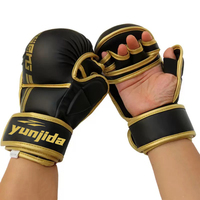 Gants de boxe MMA demi-doigts peuvent être personnalisés épais et résistants à l'usure Nouveaux gants MMA d'exercice de sac de sable de boxe