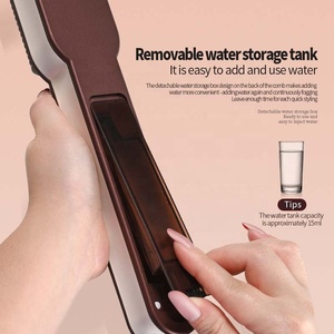 Cepillo Alisador de Pelo a Vapor Personalizado 3 en 1 Peine para Rizar y Alisar de Calentamiento Rápido Peine Caliente Cepillo Eléctrico para el Cabello - Product Image 6