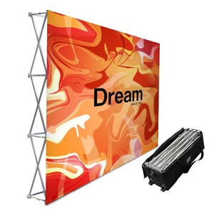 مصنع محمول مباشرة مربع x 4 متر إطار الألومنيوم عرض تجاري خلفية الجدار النسيج - Product Image 4
