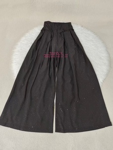 <span class=keywords><strong>Pantalon</strong></span> Palazzo <span class=keywords><strong>Femme</strong></span> Décontracté à Paillettes Scintillantes, Taille Haute Amincissante, Coupe Ample, Longueur Ras du Sol, Nouvelle Collection Été 2026 - Product Image 6