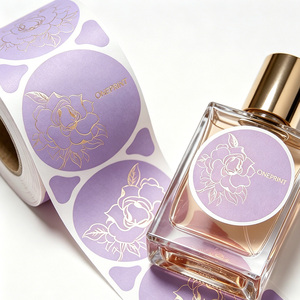 Étiquettes personnalisées pour parfums, huiles essentielles et cosmétiques, impression à chaud, sérigraphie, logo, marque, personnalisation. - Product Image 2