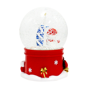 <strong>Club</strong> Gifts Company Gift Custom Hand-Painted Artistic Snow <strong>Globe</strong> Resin Craft Christmas Bear Water Ball Home Decoration Gift - Product Image 1