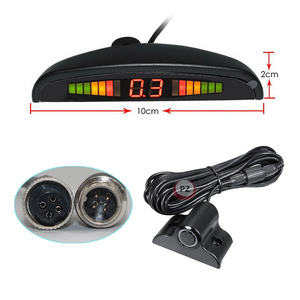 12V-24V Veículo Sensor De Estacionamento Display LED Inteligente 4 BIBI Alarme LED Detecção De Radar Detector de Radar para empilhadeira reboque