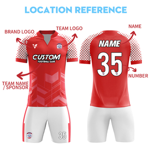 Kit <span class=keywords><strong>Divise</strong></span> da <span class=keywords><strong>Calcio</strong></span> Personalizzate Uomo all'Ingrosso 100% Poliestere a Sublimazione Economiche con Logo - Product Image 3