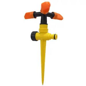 Hot Selling 3 Arm Plastic Rotating Garden Lawn Water Sprinkler For Garden Lawn Irrigation