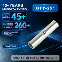 Connecteur de compression en cuivre série GTY-35 pour applications automobiles, rouge, cuivre T2, laiton pur à 99,9 %