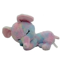 Jouet en peluche doux et mignon personnalisé de 13 pouces, éléphant endormi, vente en gros