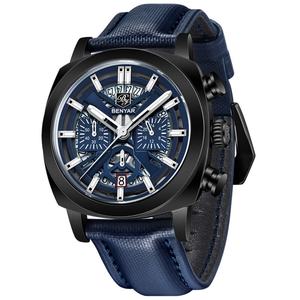 Reloj de Hombre de Cuarzo Luminoso a Prueba de Agua con Correa de Cuero y Esfera de Cristal con Caja de Aleación de Negocios de Lujo Benyar con Logotipo Personalizado OEM ODM en Oferta - Product Image 4