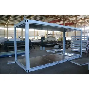 Sản xuất tại Trung Quốc prefab có thể gập lại lưu trữ container nhà ở di động một khung cabin cho relocateable trang web container nhà