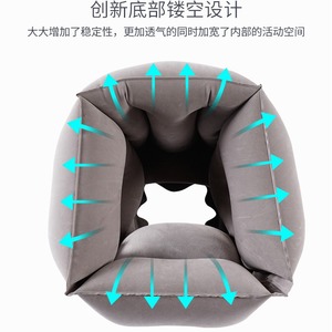 Inflatable U-Shaped <b>Neck</b> <b>Pillow</b> 28x28x14cm For Travel And Office Nap Support - Product Image 4