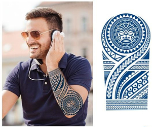 Imprimante d'autocollants de tatouage de jus de plantes imperméables et résistants à la transpiration 2 semaines semi-permanents faux autocollants de tatouage personnalisés pour homme - Product Image 1