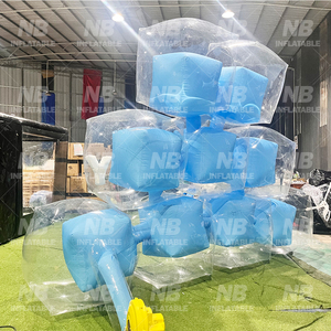 Modelo Inflable de Hielo en Tubo Cuadrado para Decoración de Actividades Comerciales, Inflables Publicitarios, Modelo Inflable de Pulmón, Modelo Inflable de Hielo - Product Image 5