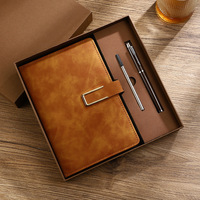 Hochwertiges Exquisites Business-Notizbuch-Set A5 Polyurethan-Einband Fadenheftung Geschenkbox Firmengeschenk Bedruckbares Logo