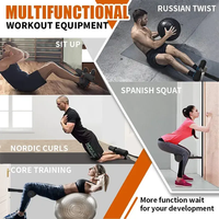 Máquina de Ejercicios para Interiores, Máquina de Flexiones de Piernas Estilo Nórdico, Directo de Fábrica, Práctica Correa para Flexiones de Piernas, para Abdominales y Entrenamiento del Core