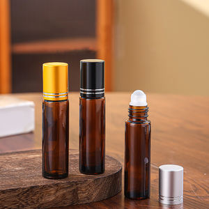 Flacon en verre ambré <span class=keywords><strong>de</strong></span> 10 ml pour huile essentielle avec bouchon en aluminium/plastique, applicateur <span class=keywords><strong>d</strong></span>'aromathérapie pour <span class=keywords><strong>parfum</strong></span> - Product Image 5