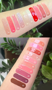 ลิปกลอสแวววาว40สีนู้ดลิปกลอสแบบใสฉลากตามต้องการ