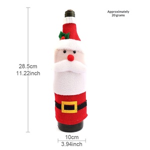 Decoraciones Navideñas, Adorno de Botella de Vino con Diseño de Muñeco de Nieve, Decoración Festiva para Restaurantes - Product Image 5