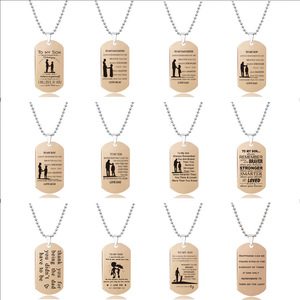 Conjunto de Collares de Acero Inoxidable con Baño de Oro Rosa para el Día de la Madre, el Día del Padre, San Valentín y Aniversarios - Product Image 2