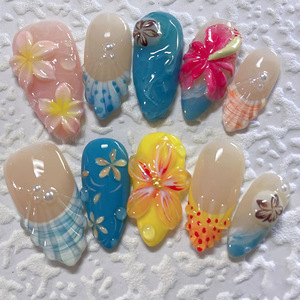 เปลือกหอยแกะสลัก 3 มิติ ลายดอกไม้เพ้นท์ งานฝีมือประณีต ขายดี - Product Image 5