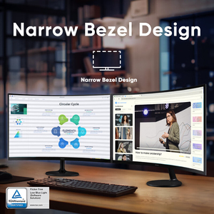 <span class=keywords><strong>Samsung</strong></span> S27D362GAC <span class=keywords><strong>27</strong></span><span class=keywords><strong>นิ้ว</strong></span>100Hz FHD โค้งความคมชัดสูงดูแลดวงตาแสงสีฟ้าต่ำกะพริบฟรีจอภาพ<span class=keywords><strong>คอม</strong></span>พิวเตอร์สำนักงานได้รับการรับรอง - Product Image 4