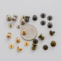 Clous à tête ronde en alliage de zinc et laiton, rivets à visser pour cuir/sucettes, pièces et accessoires spéciaux pour sacs