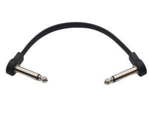 สายเชื่อมต่อกีตาร์เอฟเฟคต์เหยียบสายสัญญาณเสียง6.35มม. ถึง6.35มม. 30ซม. สายเคเบิลมุมขวาอุปกรณ์ดนตรี - Product Image 1